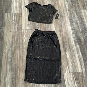 Bebe black disco dot set XS NEW